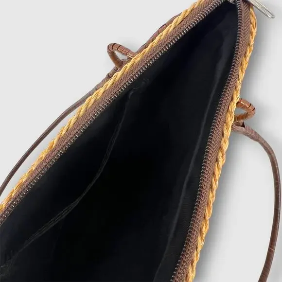 Vintage Handwoven Philippines Souvenir Straw Tote Handbag - Picture 5 of 7